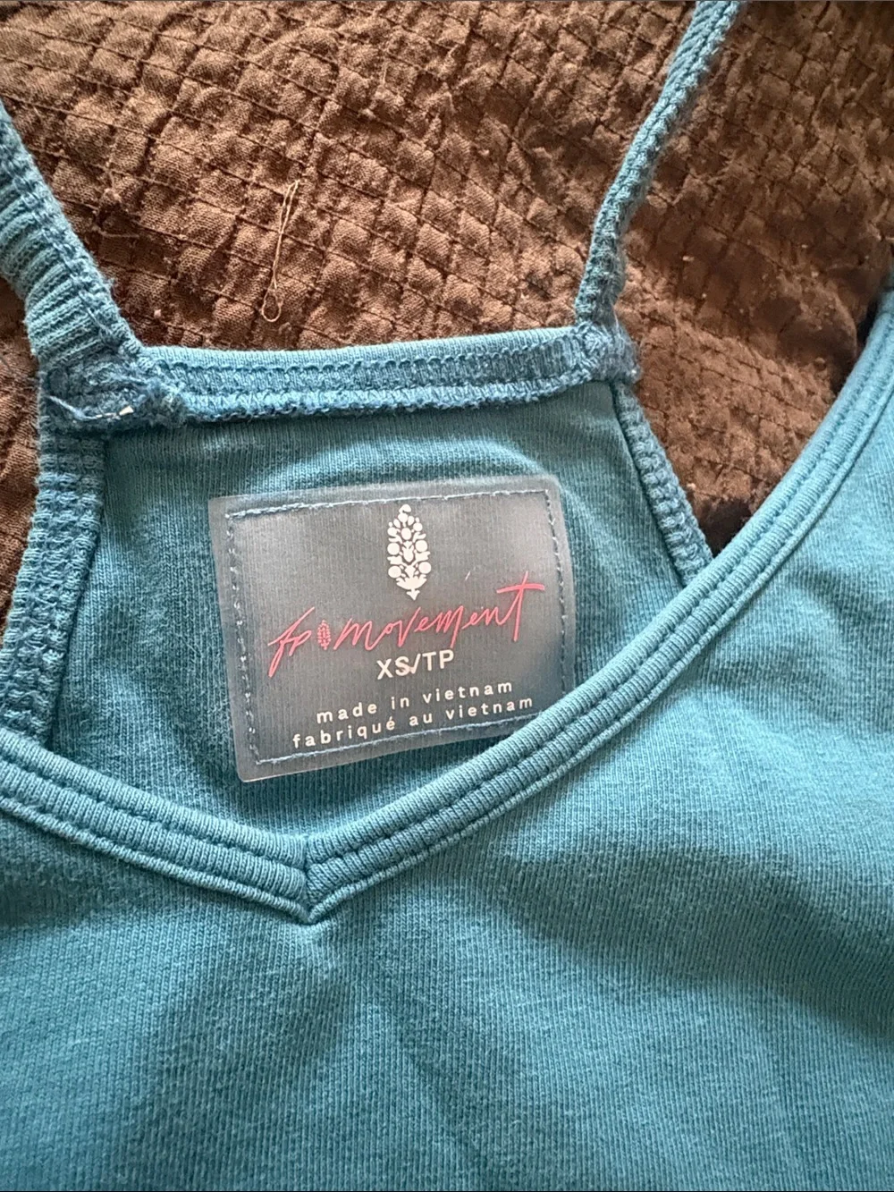 Free People Teal Blue Spaghetti-Strap Slip Dress